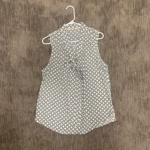 41 Hawthorne XL neck tie blouse